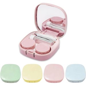 Contactlenzenhouder Set van 3 met Spiegel - Hygiënische Reishouders voor Thuis en Buitengebruik