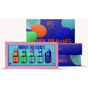 Pink Gellac Hidden Treasures Set Collection Box - Gellak Set van 5 x 15 ml Kleuren Gellak - Gel Nagellak - Gel Lak
