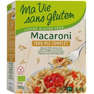 Ma Vie Sans - Macaroni van volkoren rijst glutenvrij bio - 500 Gram