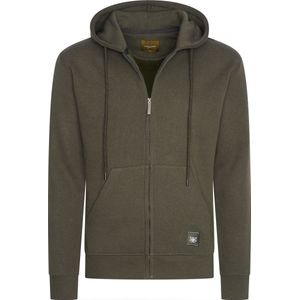Cappuccino Italia - Heren Hoodies Fleece Zip Hood - Groen - Maat XL