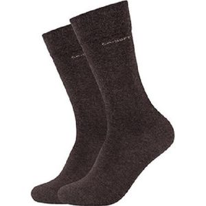 Camano Ca-Soft sokken unisex 2 PACK 35-38 Brown mel. Naadloos en zonder knellende elastiek