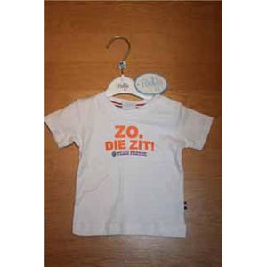 Feetje baby t-shirt voetbal Zo die zit! maat 62