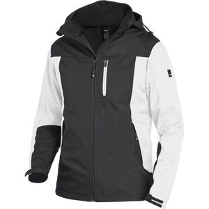 FHB Jannik Softshell-Jack Wit-Antraciet maat M