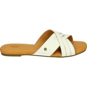 UGG KENLEIGH SLIDE W - Dames slippers - Kleur: Wit/beige - Maat: 41