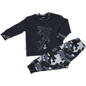 Frogs and Dogs - Pyjama Shark - Navy Blauw - Maat 62 - Jongens