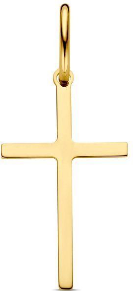 14K Geelgoud - Hanger - Kruis - 23.5x10mm