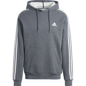 adidas Sportswear Essentials Fleece 3-Stripes Hoodie - Heren - Grijs- XL