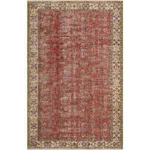 Vintage handgeweven vloerkleed - tapijt - Raya 205 x 163