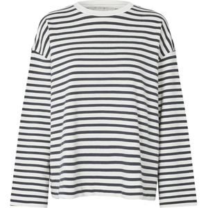 Lollys Laundry - Demi - Sweater - Blauw - Gestreept