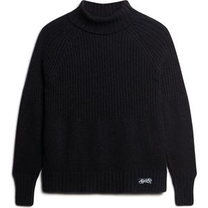 Superdry Essential Rib Knit Jumper Dames Trui - Eclipse Navy - Maat M