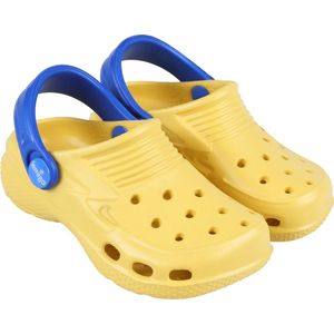 Geel-blauwe rubberen crocs  voor kinderen - LEMIGO / 24