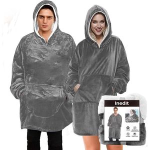 Luxe hoodiedeken - hoodie knuffeltrui hoodiedeken deken met mouwen