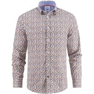 A Fish Named Fred - Overhemd - Wit - Geprint - Stippen