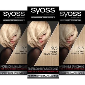 Syoss - Haarverf - 9_5 - Frozen Pearl Blond - 115ml x 3