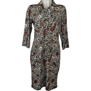 Angelle Milan - Travelkleding voor dames - Multikleur Zwart/Wit/Geel - Ademend - Kreukherstellend - Duurzame zomerjurk - Maat S - in 5 maten!