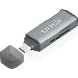 Aisens ASCR-2C10-GR - Geheugenkaartlezer - Grijs - USB 3.2 Gen 1 Type-C
