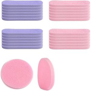 Plus - 24 stuks make-up sponzen set voor gezichtsspons peeling spa massage tool met wasspons voor vrouwen