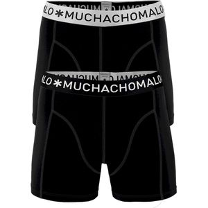 Muchachomalo boxershorts - 2-pack - solid zwart -  Maat XXL