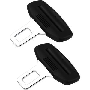 2x Gordel Gesp - Hoge Kwaliteit - Alarm Piep Stoppers Set - Stevig Metaal en Kunststof - Waarschuwing Stopper - Gordelclip - Autogordel Uiteinde - Auto Accessoires