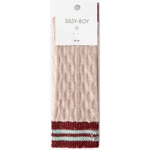 Sissy-Boy - Roze kabelsokken met strepen