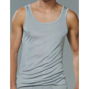 Zijden Heren Hemd Grijs Small - 100% Zijde