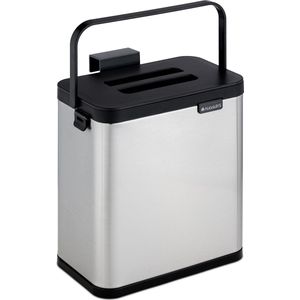 Prullenbak - Zwart - Kunststof - 30 Liter