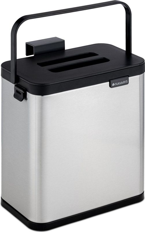 Prullenbak - Zwart - Kunststof - 30 Liter