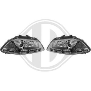 Seat - Diederichs 7425485 - Koplampen Set - Chroom - Voor Voertuigen Met Lichthoogteregeling