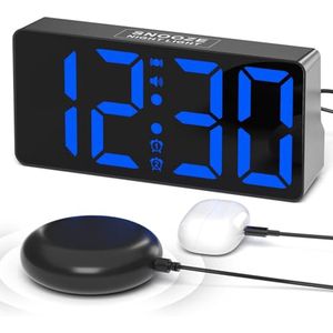 Luidsprekende digitale wekker met trilfunctie en USB-oplaadfunctie