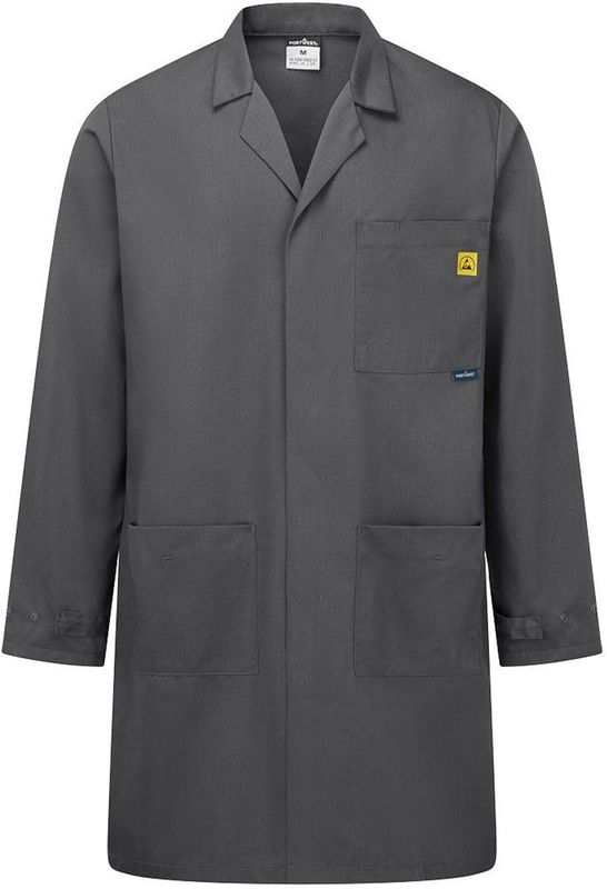 Antistatische ESD Jas - Zoom Grey - Werkjas - Maat XXL