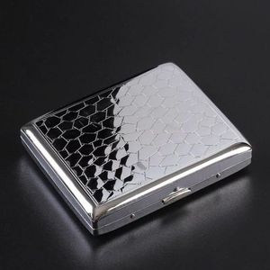 ''OP=OP'' Luxe Sigarettenhouder - Sigaretten box 4 - Sigaretten opbergdoosje - Sigaretten Koker Metaal - Zilver - 20 sigaretten - Design - Cigarettecase