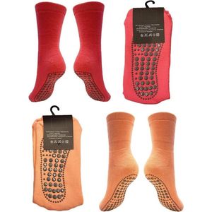 Belucci antislip huissokken met nopjes voorkomt uitglijden 2pack maat 35/38