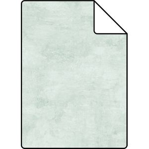 Proefstaal ESTAhome behang betonlook mintgroen - 26,5 x 21 cm - 138905-S