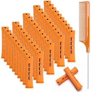 Permanent haarkrulspelden set - 50 stuks koud golven haarkrulrollers voor lang haar
