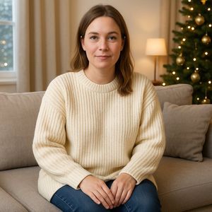 SUNMOOL Gebreide trui - Extra Warme trui - LichtIvoor - Maat : M