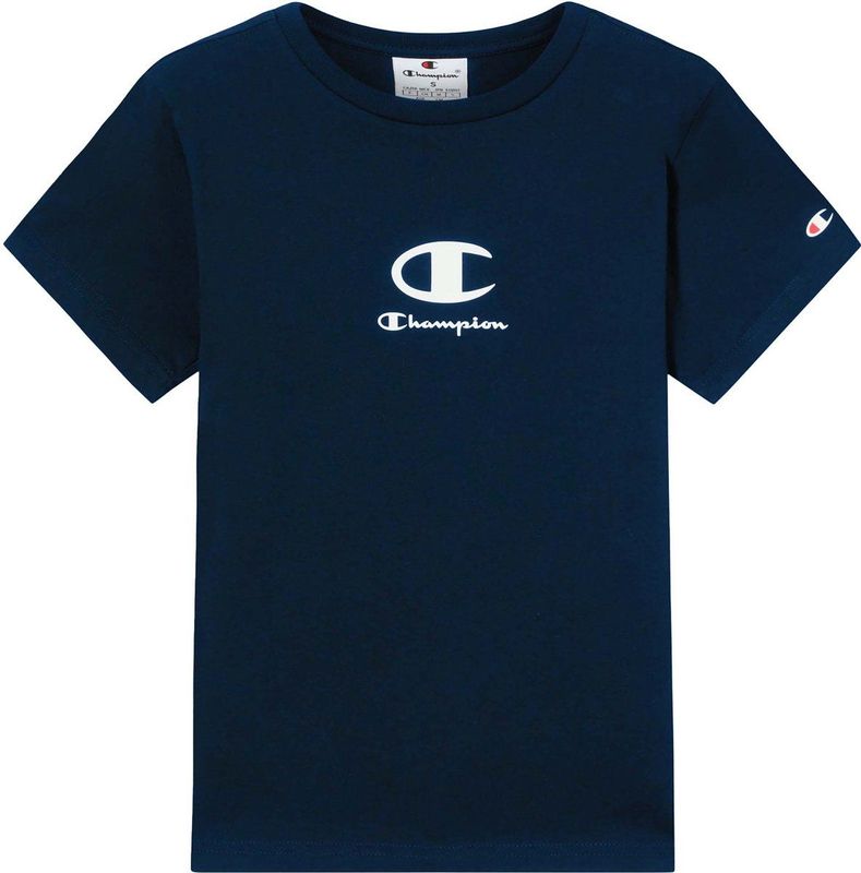 Champion Legacy Boys, T-shirt met ronde hals, L, blauw, Blauw, L