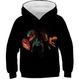 Hoodie Dinosaurus - maat M - 150 cm - vest - sweater - outdoortrui - trui - Dino