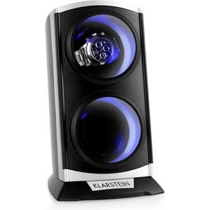 Klarstein St. Gallen Premium Horlogeopwinder - 2 Horloges - 4 Snelheden - Zwart