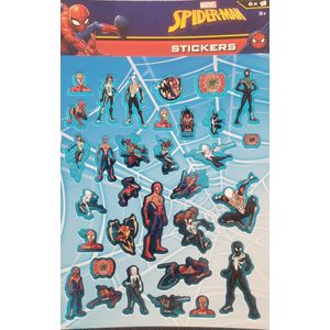 Spiderman stickers - 6 stickervellen