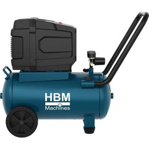 HBM - Hotdog Compressor - 24 Liter - Olievrij - Dubbele Manometers