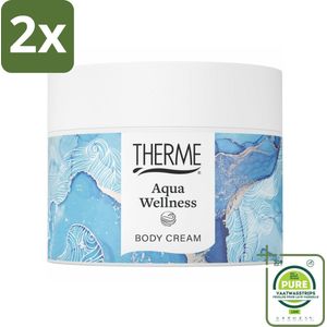 Therme - Aqua Wellness - Bodycrème - Hydraterend - Verzorgend - 225gr - Voordeelverpakking - 2 stuks - Bodycrème - Hydraterende crème