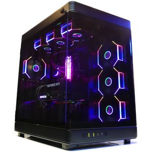 BitBull Ryzen 7 9800X3D Game PC – GeForce RTX 5080 – 360 Waterkoeling – 5.2GHz TURBO – 2TB M.2 GEN4 SSD – 64GB DDR5 RGB RAM – WiFi 6E|Bluetooth 5.3 - Windows 11 Professional - NESO P1 PRO BLACK