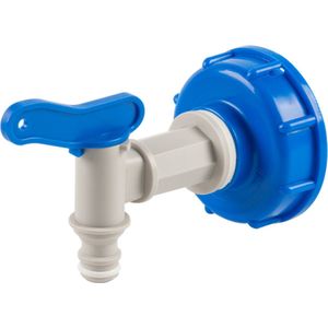 Bradas set - IBC-adapter S60x6 met kraan - 19 mm (3/4"") | tapkraan | Aftappen | Tuin | Tuinslang | Industrie | Dier | Bouw | Water