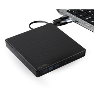 Sterla - Externe DVD-Drive - Compact - USB-C & USB 3.0 - Geschikt voor Windows - Mac - Linux