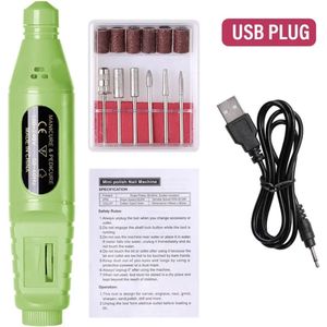 Xerolax Pedicureset Electrisch - Elektrische Nagelvijl - Pedicureset Professioneel - 10 in 1 - Nagelfrees - Nagelfrees Elektrische - Voeten - Handen - Groen