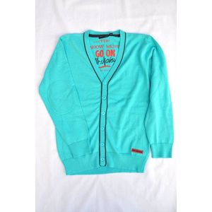 Blue Seven- Boys Vest gebreid- Light blue