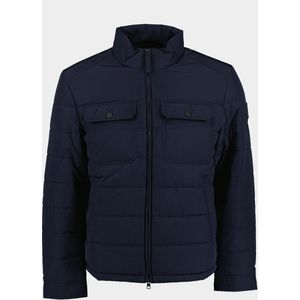 Gant Winterjack Blauw Channel Quilted Jacket 7006344/433