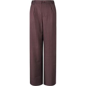 Krijtstreep pantalon - nieuwe collectie - herfst/winter - dames - bordeaux - maat M
