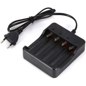 3.7V x 8 × 6 × 1 4 Slots Batterijlader voor Lithium Oplaadbare Batterij - EU-stekker