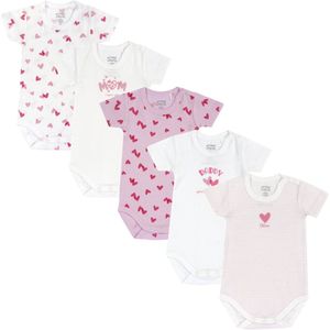 Chicco set van 2 babypakjes in warm katoen voor meisjes. Maat 50